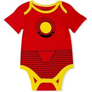 Iron Man Marvel Baby Romper Bodysuit One Piece Costume 3 months Red Tony Stark